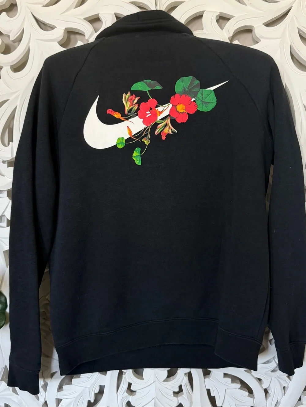 Nike Sportswear Femme Rally Floral Fleece Half-Zip Pullover Sweatshirt